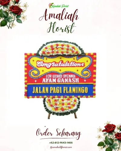 Bunga Papan Congratulation di Rumah Duka Lippo Cikarang